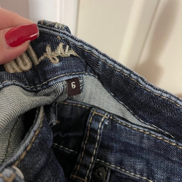 Kut From The Kloth Womens Contrast Stitch Flap So Low Kate Bootcut Jeans Sz 6 - Picture 3 of 10